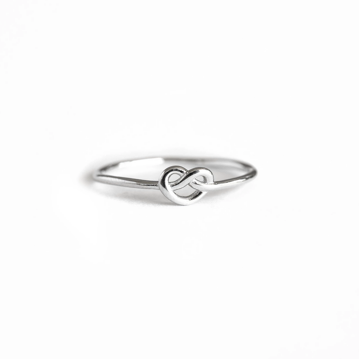 Silver Knot Ring, Sterling Silver Ring,  Silver Stacker, Silver Band Ring, Delicate Ring, Simple Gold Ring, Womens Ring, Cute Silver Ring