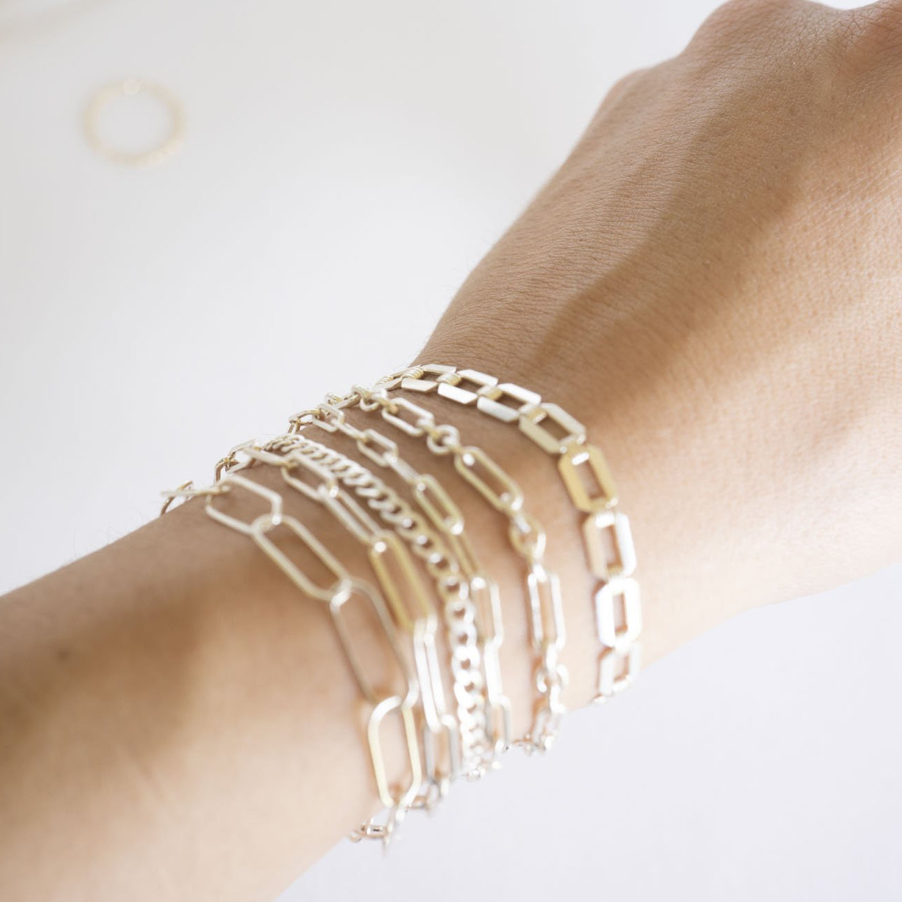 Sterling Silver Curb Link Bracelet, Sterling Silver Bracelet, Simple Silver Bracelet, Chain and Link Bracelet, Bracelet, Chain Bracelet,Gift