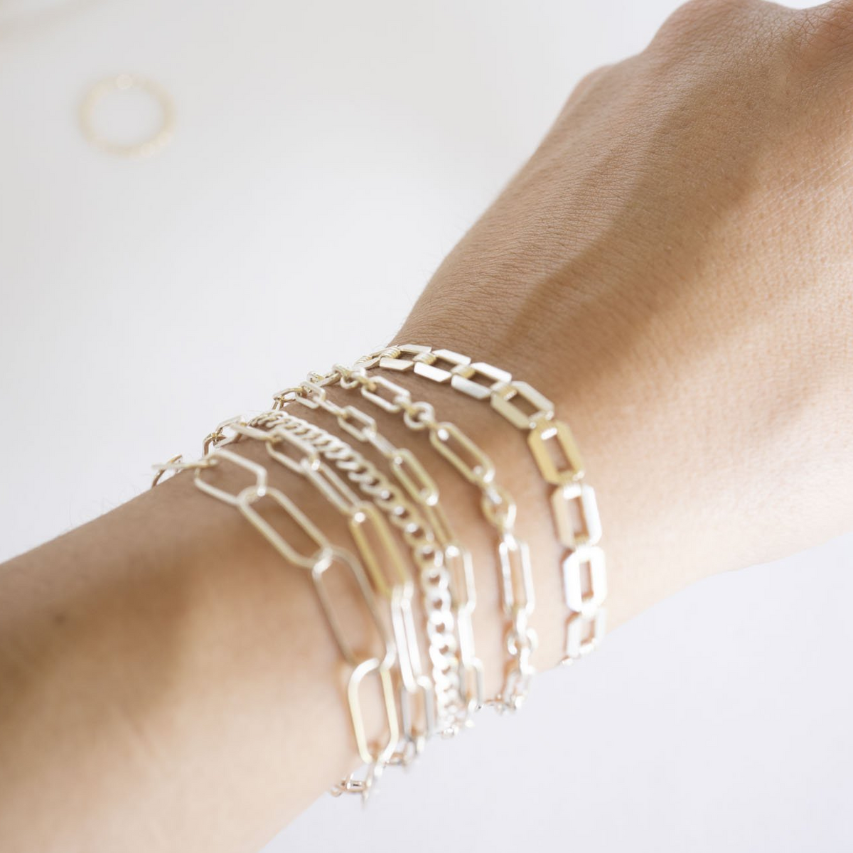 Sterling Silver Curb Link Bracelet, Sterling Silver Bracelet, Simple Silver Bracelet, Chain and Link Bracelet, Bracelet, Chain Bracelet,Gift