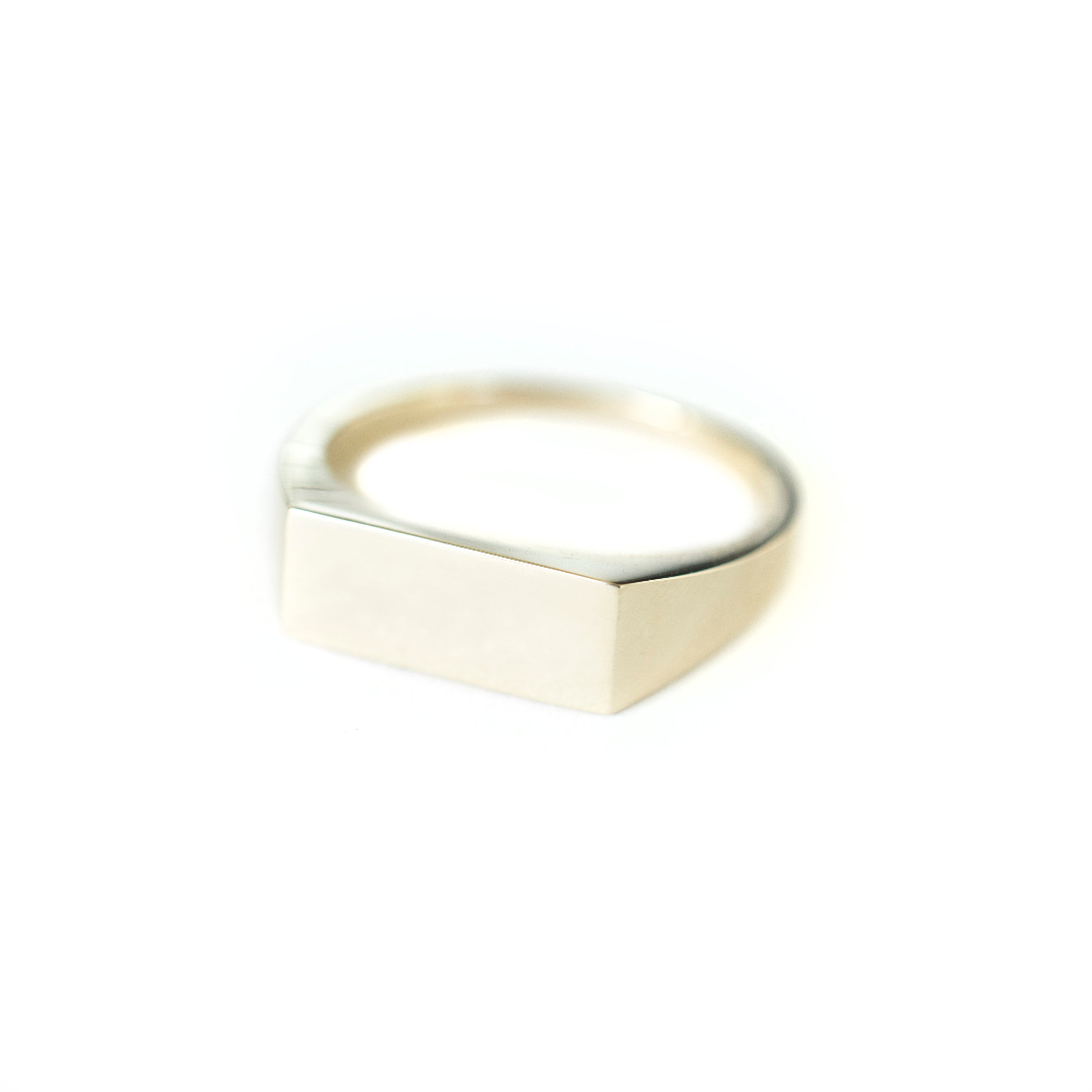 14k Solid Gold Rectangle Signet Ring, Gold Signet Ring, 14k Solid Gold Ring, Rectangle Signet, Holiday Gift, Gift for Her, Holiday, Gift