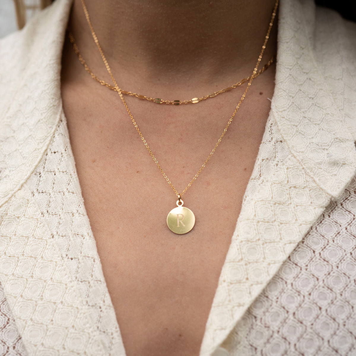 Circle Disc Necklace