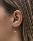 Gold Filled Dainty Flower Hoops