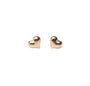 Gold Filled Puffy Heart Studs
