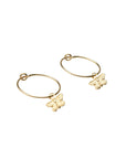 Gold Filled Dainty Butterfly Hoops