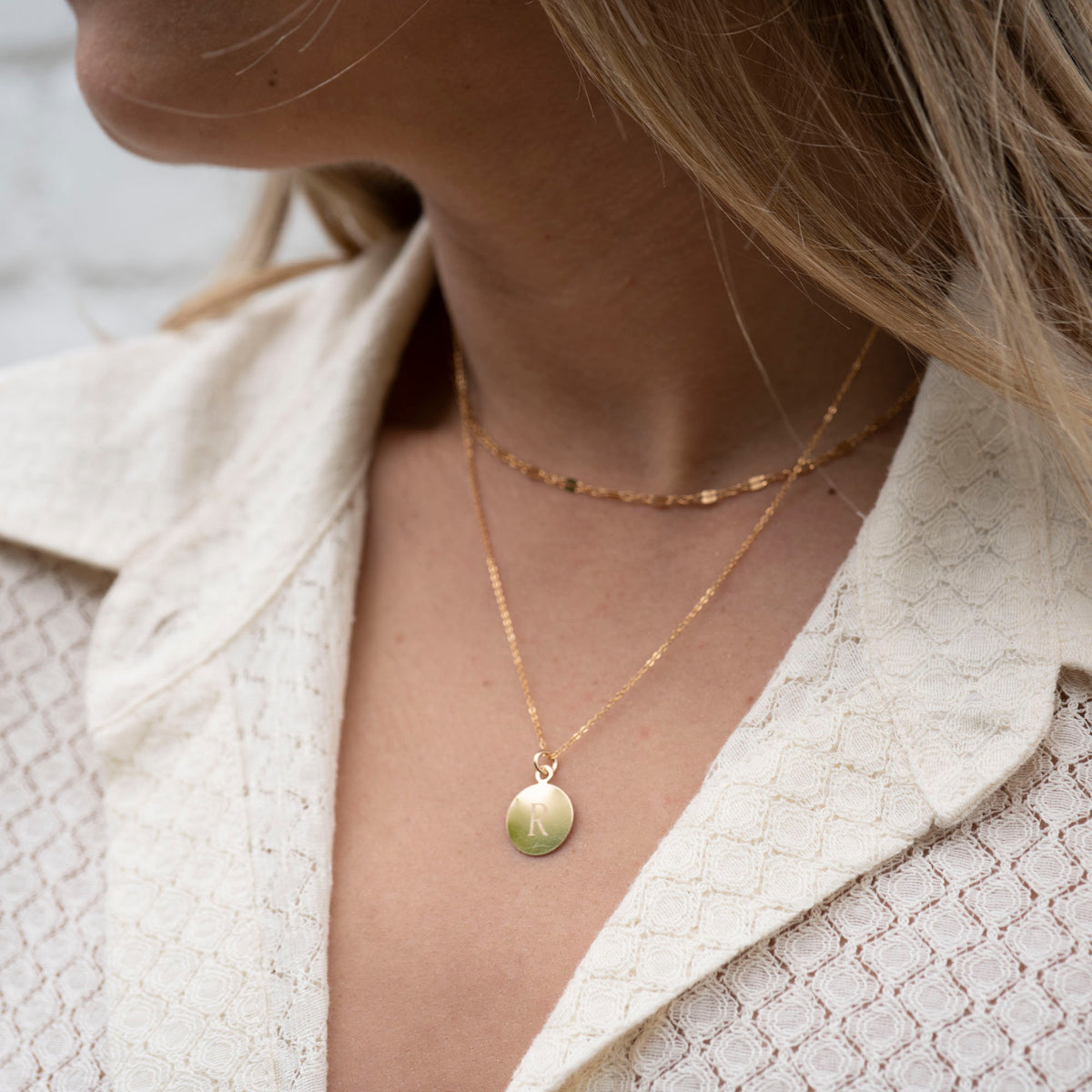 Circle Disc Necklace