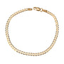 14k Solid Gold Curb Link Bracelet, 14k Gold Bracelet, Simple 14k Bracelet, Miami Link Bracelet, Bracelet, Chain Bracelet, Holiday Gift