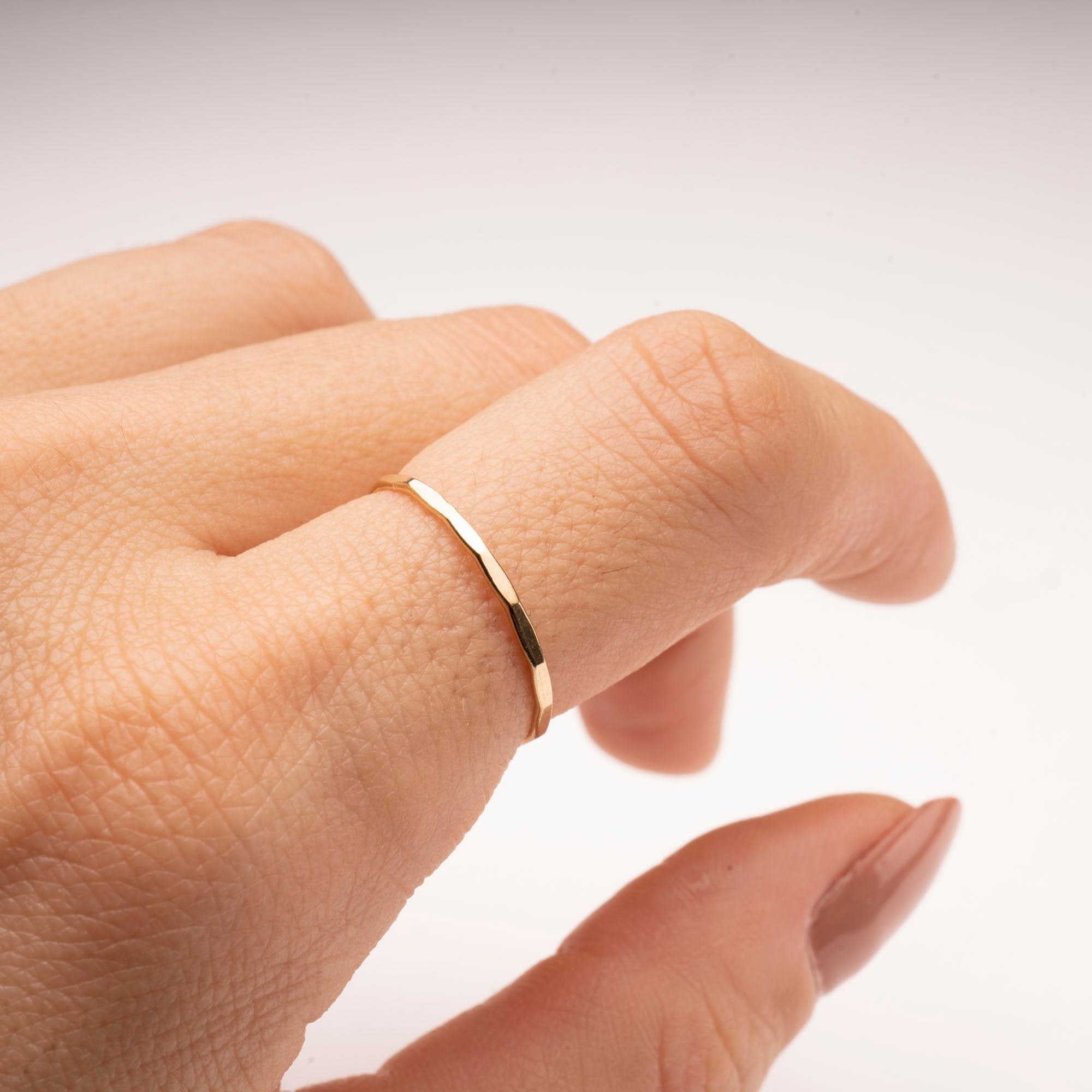 Gold Texture Band Ring, 14k Gold Filled Ring, Gold Stacker, Gold Band Ring, Delicate Ring, Simple Gold Ring, Womens Gold Ring, Holiday Gift